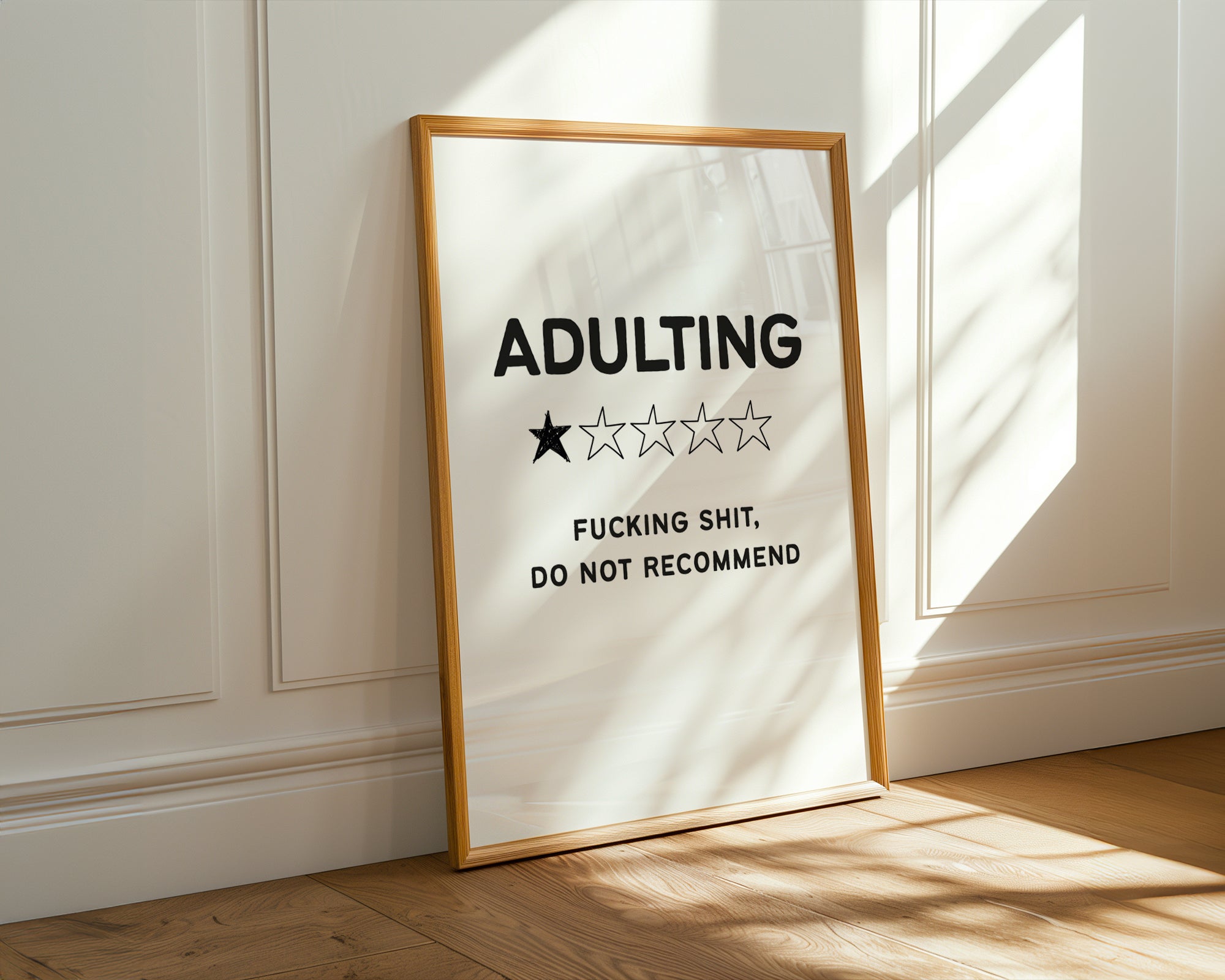 Adulting, Fucking Shit Do Not Recommend Print