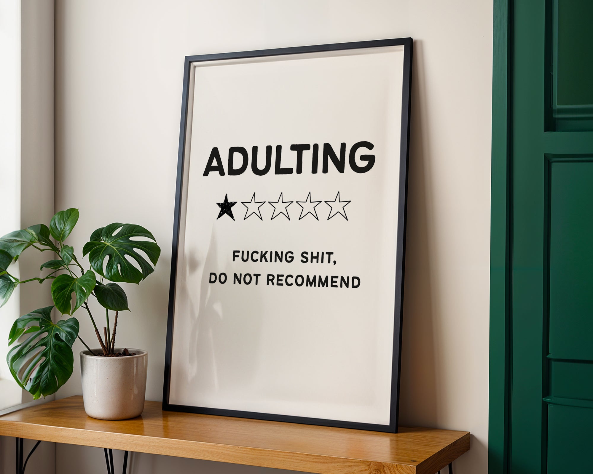 Adulting, Fucking Shit Do Not Recommend Print