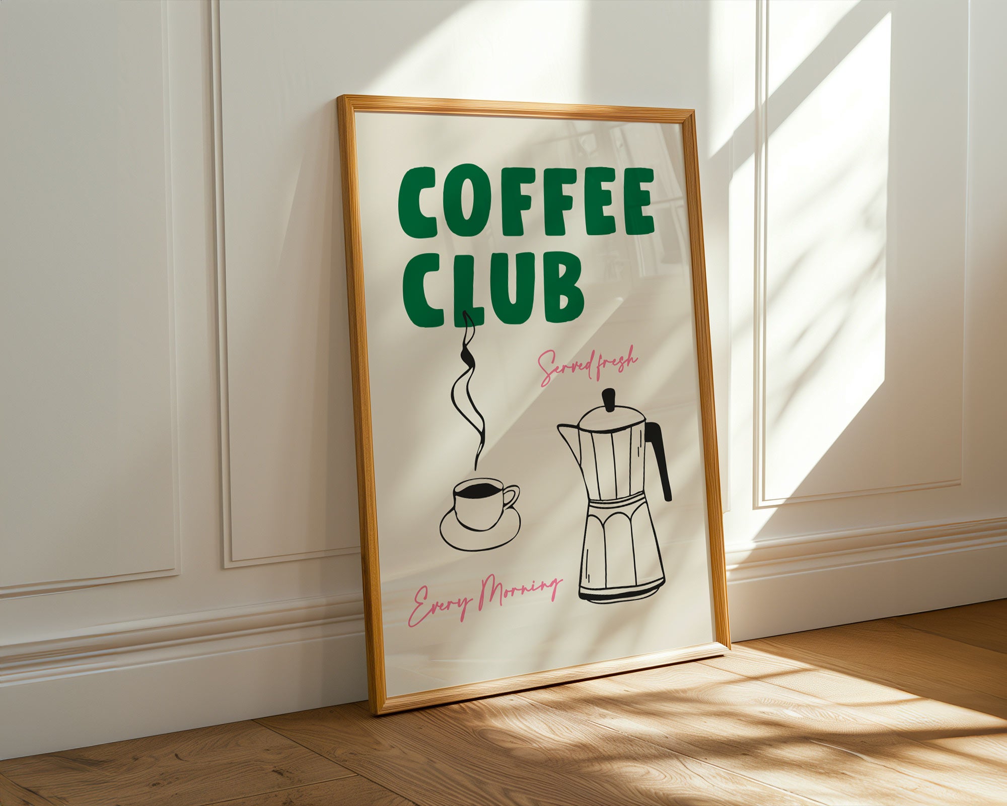 coffee club print