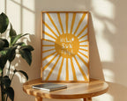 hello sunshine children's print