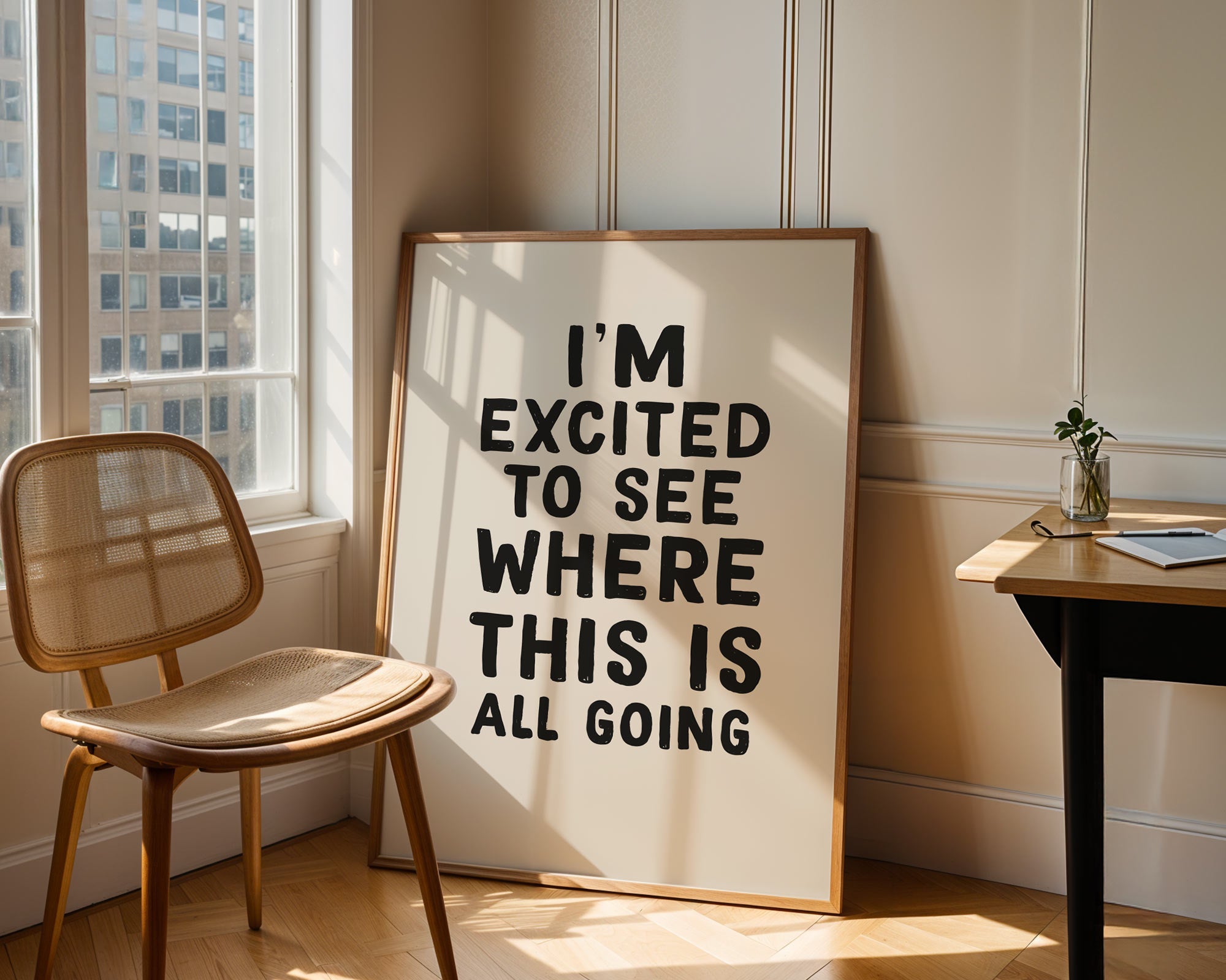 Framed motivational wall art 