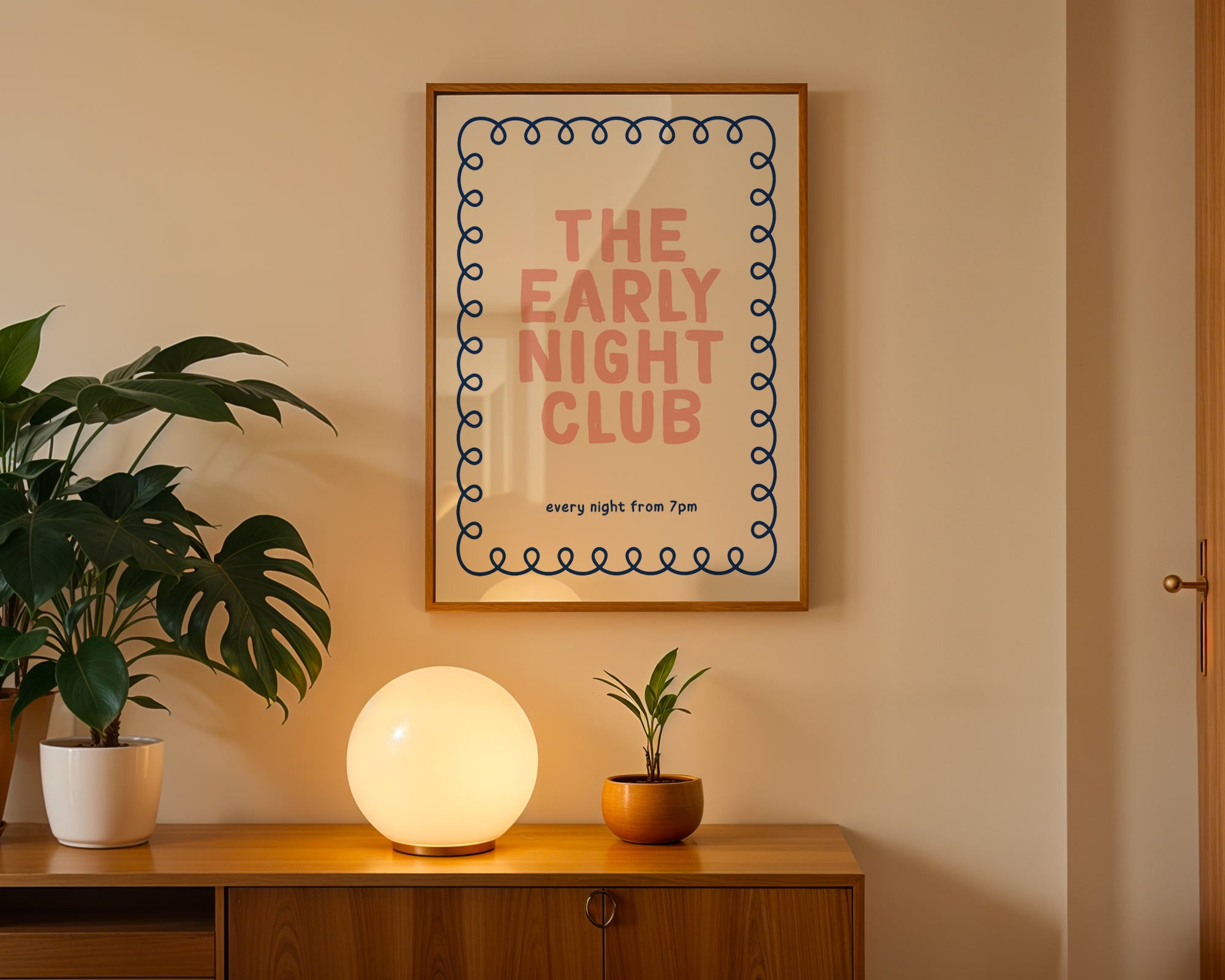 The Early Night Club Print